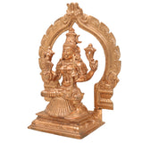 Premium Panchaloha Kamakshi Idol | Handcrafted Bronze Murti of Sri Kamakshi, Kamakshi Amman & Parameshwari | Chola Art Goddess Statue for Pooja & Temple Decor,Brown, 13 Inch, 1 Piece