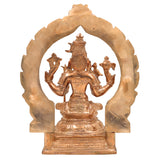 Premium Panchaloha Kamakshi Idol | Handcrafted Bronze Murti of Sri Kamakshi, Kamakshi Amman & Parameshwari | Chola Art Goddess Statue for Pooja & Temple Decor,Brown, 13 Inch, 1 Piece