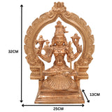 Premium Panchaloha Kamakshi Idol | Handcrafted Bronze Murti of Sri Kamakshi, Kamakshi Amman & Parameshwari | Chola Art Goddess Statue for Pooja & Temple Decor,Brown, 13 Inch, 1 Piece