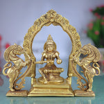 Handcrafted Brass Annapurna Devi Idol | Annapurneshwari Anna Lakshmi Mata Murti | Kashi Annapoorna Amman Sculpture for Pooja, Home & Temple Decor