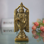 Brass Venkateshwara Idol | Balaji Murti | Srinivasa Statue | Govinda Sculpture for Puja, Home Temple, Decor & Spiritual Gifts