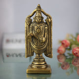 Brass Venkateshwara Idol | Balaji Murti | Srinivasa Statue | Govinda Sculpture for Puja, Home Temple, Decor & Spiritual Gifts