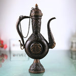 Brass, Surai, Surahi, Suraahee, Ewer, Pitcher, Kettle, Ketalee, Kettledrum, Jar, Pot, Jug, Showpeice, Gift, Home Decor