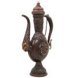 Brass Kettle Idol, Peetal Pital Pittal Ketli, Vintage Indian Surahi Pot,Gold, 7 Inch, 1 Piece