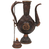 Brass Kettle Idol, Peetal Pital Pittal Ketli, Vintage Indian Surahi Pot,Gold, 7 Inch, 1 Piece
