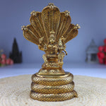 Brass Vishnu Lakshmi on Sheshnag Idol