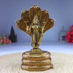 Brass Vishnu on Sheshnag Idol