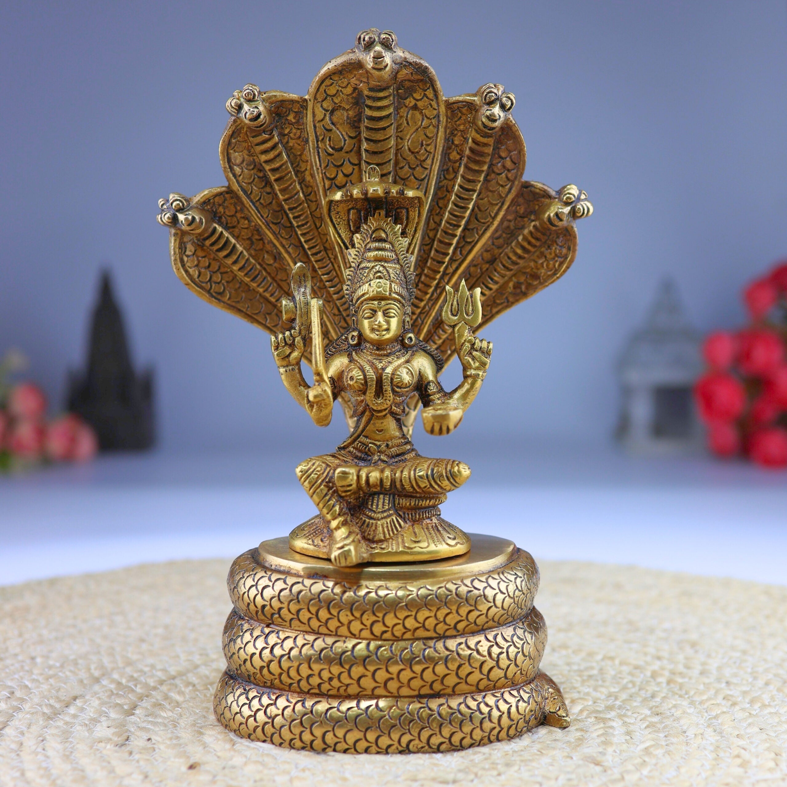 Brass Goddess Mariamman Idol