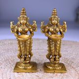 Brass Deep Lakshmi Idol