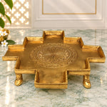 Brass Abhishek Patra plate