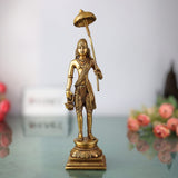 Handcrafted Brass Vamana Idol | Trivikrama, Urukrama, Upendra, Dadhivamana Murti | Lord Vishnu Dashavatara Statue for Home, Temple & Pooja