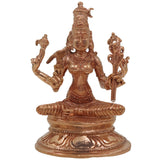 Handcrafted Bronze Kamakshi Idol | Panchaloha Goddess Kamakshi Statue | Kameshwari Tripura Sundari Lalita Rajarajeshwari Murti | Chola Art Home & Temple Decor,Gold, 3 Inch, 1 Piece