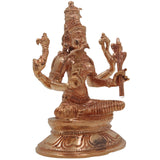 Handcrafted Bronze Kamakshi Idol | Panchaloha Goddess Kamakshi Statue | Kameshwari Tripura Sundari Lalita Rajarajeshwari Murti | Chola Art Home & Temple Decor,Gold, 3 Inch, 1 Piece