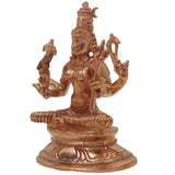 Handcrafted Bronze Kamakshi Idol | Panchaloha Goddess Kamakshi Statue | Kameshwari Tripura Sundari Lalita Rajarajeshwari Murti | Chola Art Home & Temple Decor,Gold, 3 Inch, 1 Piece