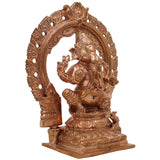 Bronze Lord Ganesha Idol, Handmade Ganesh Murti for Pooja, Home Temple & Spiritual Decor, Gold, 4 Inch, 1 Piece