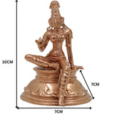 Bronze Goddess Parvathi Idol | Handmade Parvathi Murti for Pooja, Temple & Home Decor, Gold, 4 Inch, 1 Piece