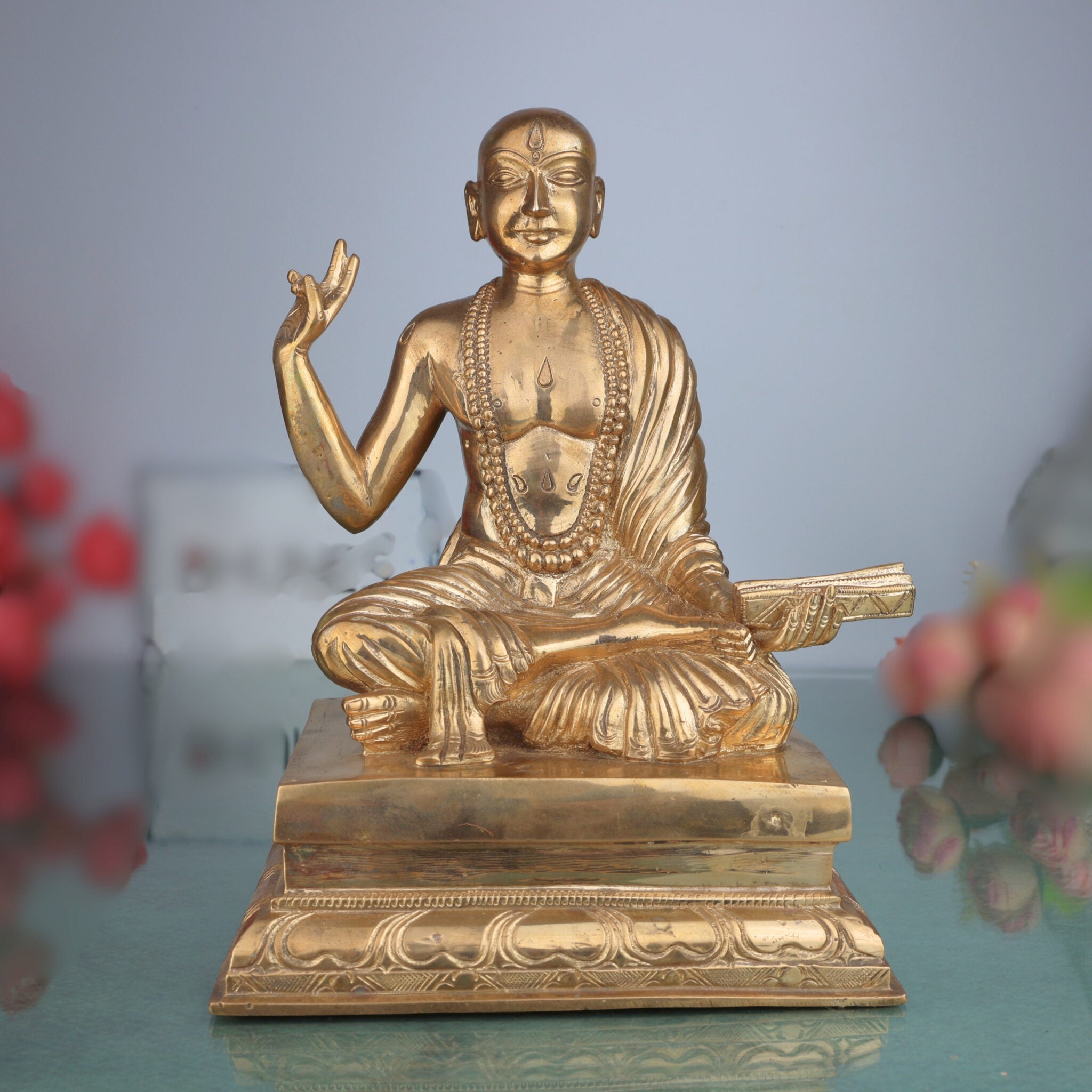 Handmade Bronze Madhvacharya Idol
