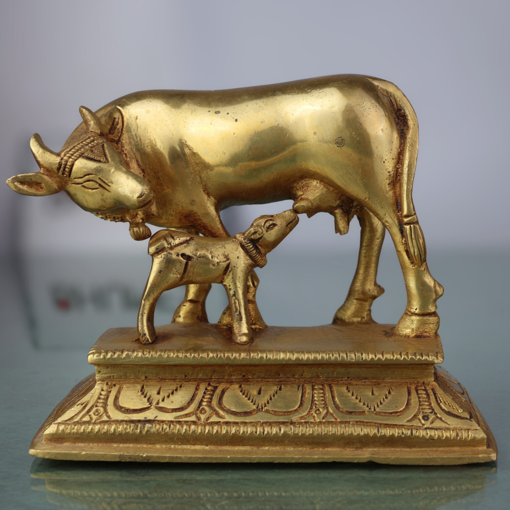 Brass Kamadhenu Idol