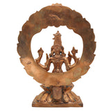 Handcrafted Bronze Kamakshi Idol | Panchaloha Kamakshi Murti | Kamakshi Amman, Parameshwari & Tripurasundari Statue | South Indian Temple Goddess Idol,Gold, 8 Inch, 1 Piece