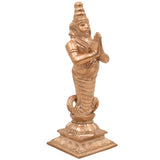 Handcrafted Bronze Nagaraja Idol | Panchaloha Naga Statue | Chola Art, Shesha, Vasuki, Ananta Snake Deity for Temple & Home Decor,Gold, 7 Inch, 1 Piece