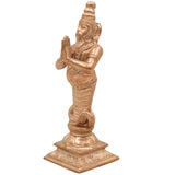 Handcrafted Bronze Nagaraja Idol | Panchaloha Naga Statue | Chola Art, Shesha, Vasuki, Ananta Snake Deity for Temple & Home Decor,Gold, 7 Inch, 1 Piece