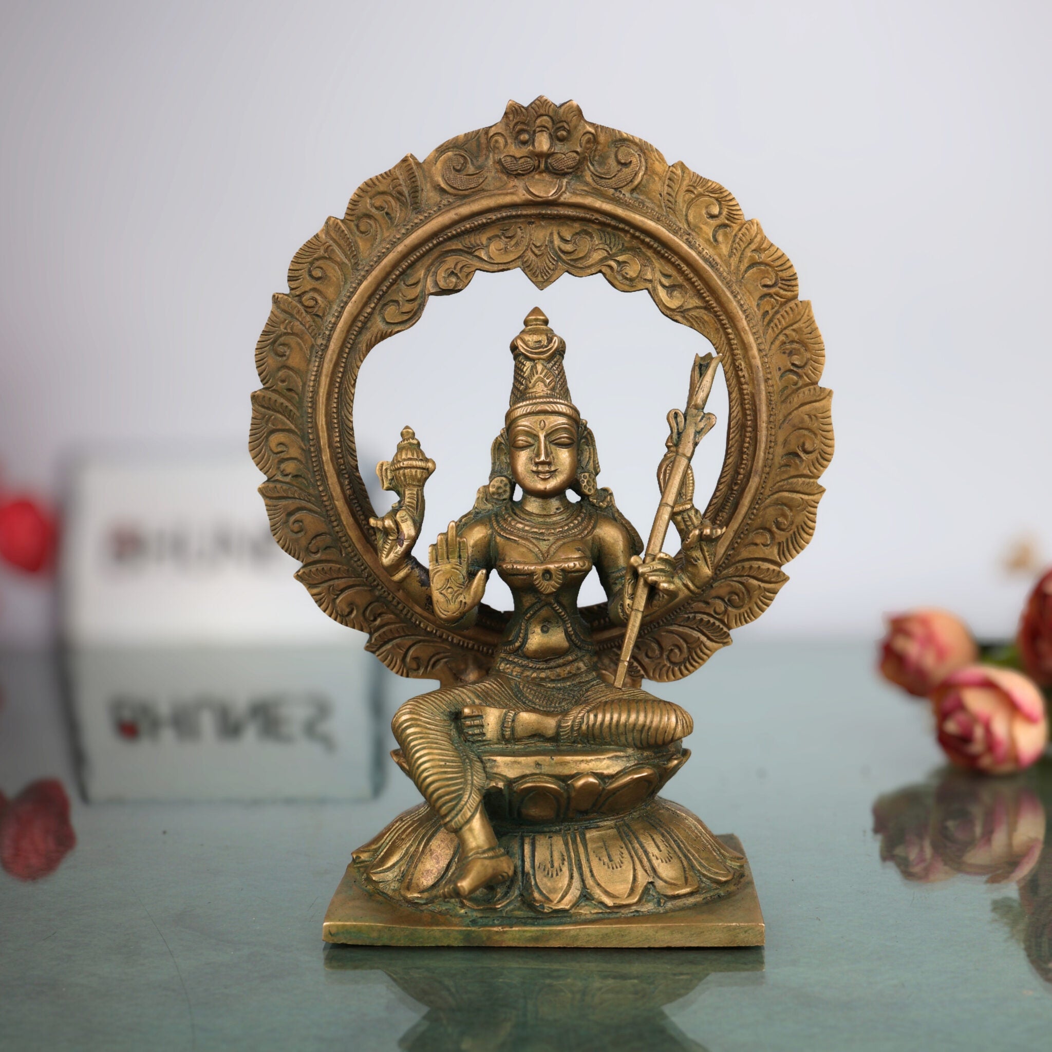 Handmade Bronze Raja Rajeshwari Idol