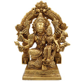 Brass Varaha Lakshmi Idol, Varaha Swamy with Bhudevi Statue | Varaha Lakshmi Ji Murti for Home Decor Gold, 7.5 Inch, 1 Piece