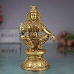 Premium Handcrafted Brass Lord Ayyappa & Murugan Idol – Skanda, Kartikeya, Subramanya, Shanmukha, Vel Murugan Pooja Statue for Home Temple & Decor