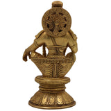 Premium Handcrafted Brass Lord Ayyappa & Murugan Idol – Skanda, Kartikeya, Subramanya, Shanmukha, Vel Murugan Pooja Statue for Home Temple & Decor,Gold, 8.5 Inch, 1 Piece