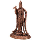 Copper Meenakshi Amman Idol, Tamil Goddess Meenakshi Devi Murti, Madurai Meenakshi Parvati Statue,Gold, 3 Inch, 1 Piece