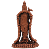 Copper Meenakshi Amman Idol, Tamil Goddess Meenakshi Devi Murti, Madurai Meenakshi Parvati Statue,Gold, 3 Inch, 1 Piece