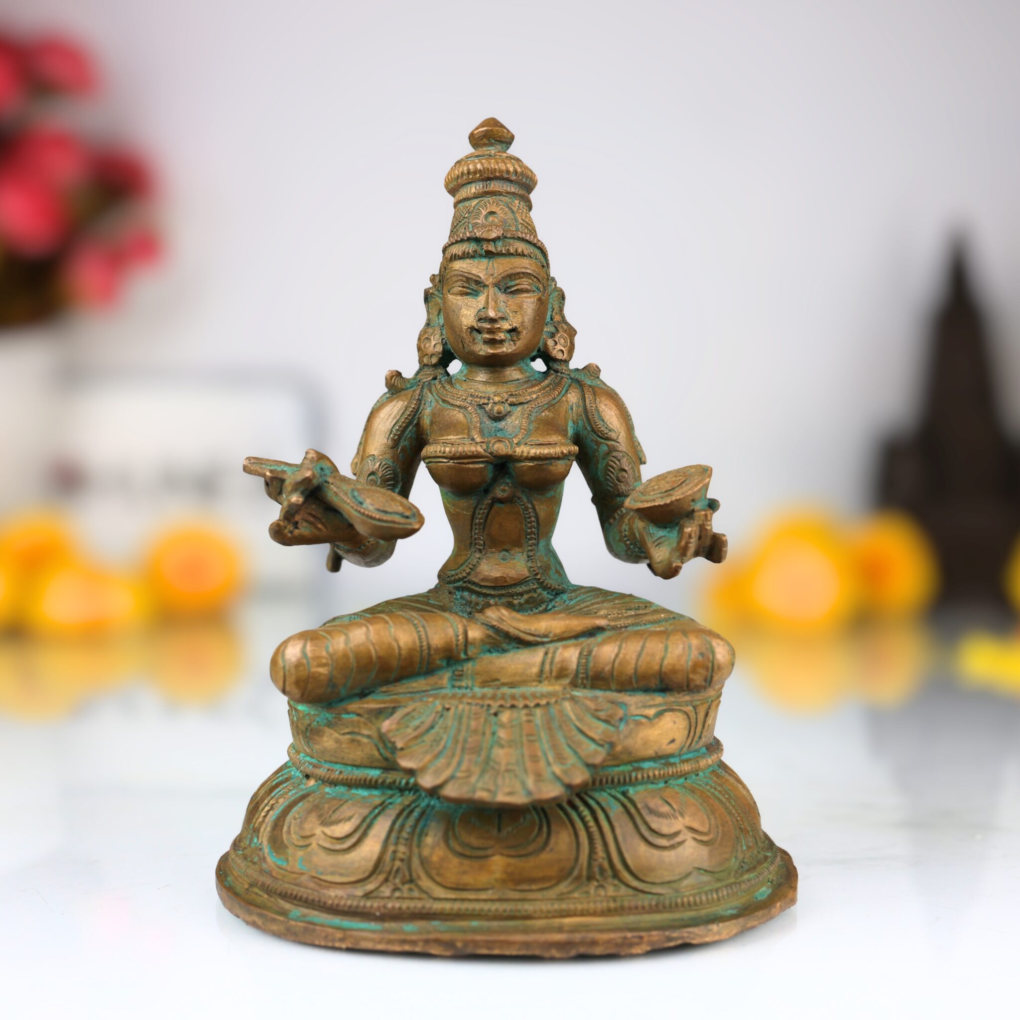 Handcrafted Bronze Annapurna Devi Idol