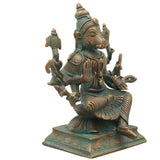 Bronze Panchaloha Varahi Amman Idol – Handcrafted Chola Art Varahi Devi | Varahi Mata | Ashta Matrika Varahi Shakti Statue,Brown, 4.5 Inch, 1 Piece