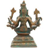 Bronze Panchaloha Varahi Amman Idol – Handcrafted Chola Art Varahi Devi | Varahi Mata | Ashta Matrika Varahi Shakti Statue,Brown, 4.5 Inch, 1 Piece