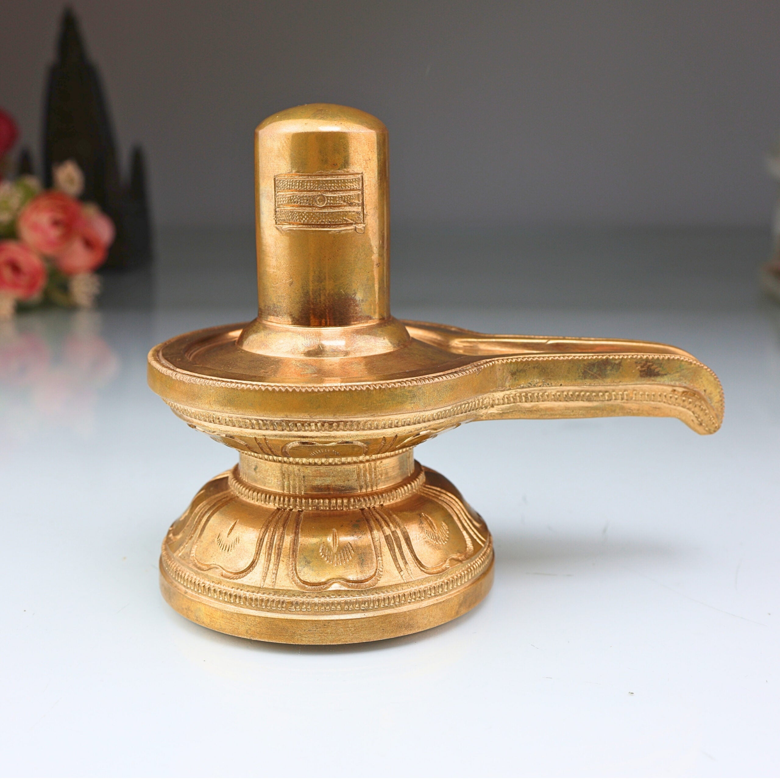 Handmade Bronze Shiva Lingam Idol