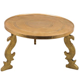 Bhunes Brass Pooja Chowki Peetha Peeta Peetalu Peetham Bajot For Temple Sinhasan Pooja Mandir Stand, Gold, 5 Inch, 1 Piece