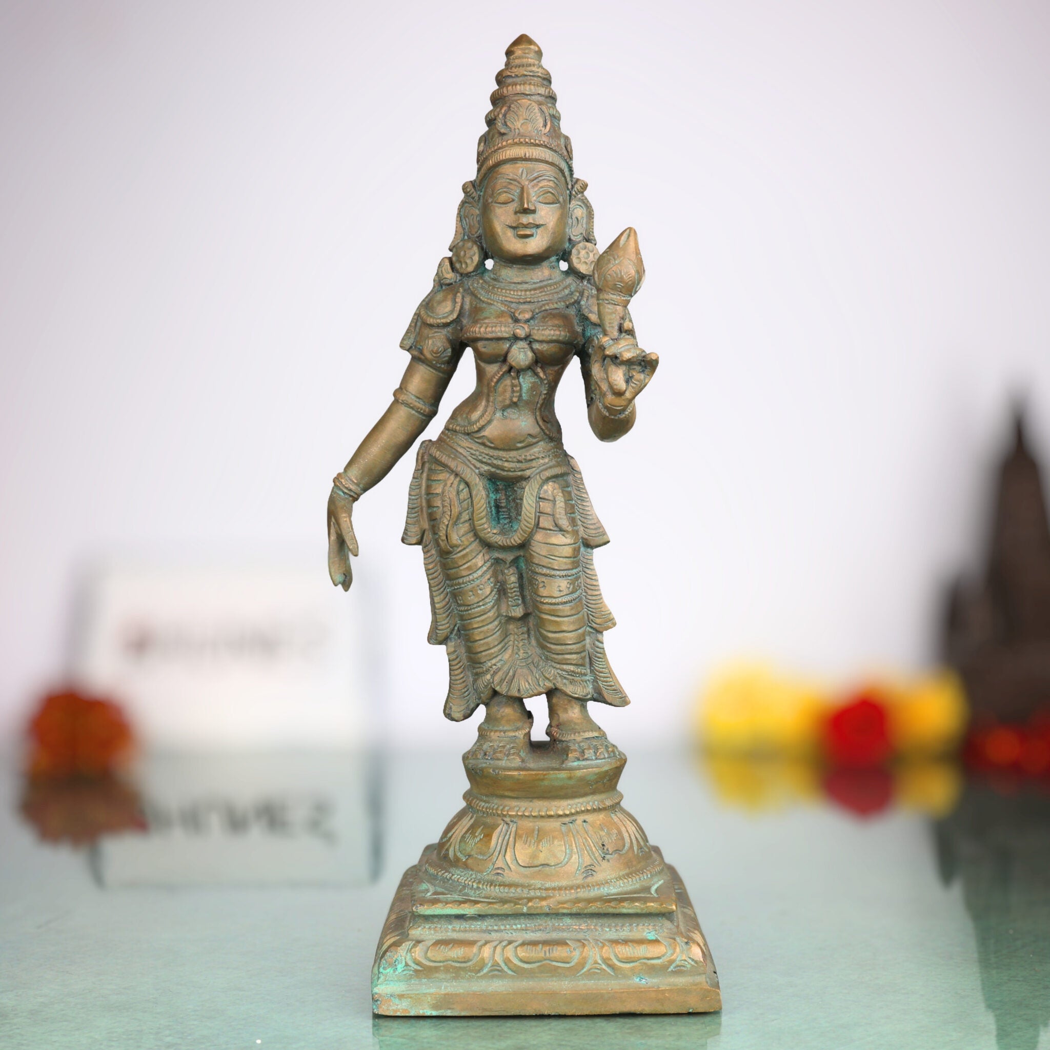 Handcrafted Bronze Maha Lakshmi Idol