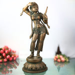 Handcrafted Panchaloha Bronze Apsara Idol – Chola Art Urvashi Menaka Rambha Tilottama Mohini Celestial Nymph Divine Dancer Statue for Temple & Home Decor