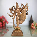 Handcrafted Bronze Dancing Vishnu Idol – Panchaloha Narayana, Govinda, Venkateswara, Padmanabha Murti for Temple & Home Décor