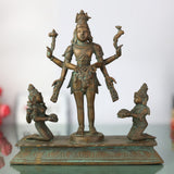 Handmade Bronze Shiva Lakshmi Kubera Idol | Panchaloha Murti for Wealth, Prosperity & Spiritual Balance