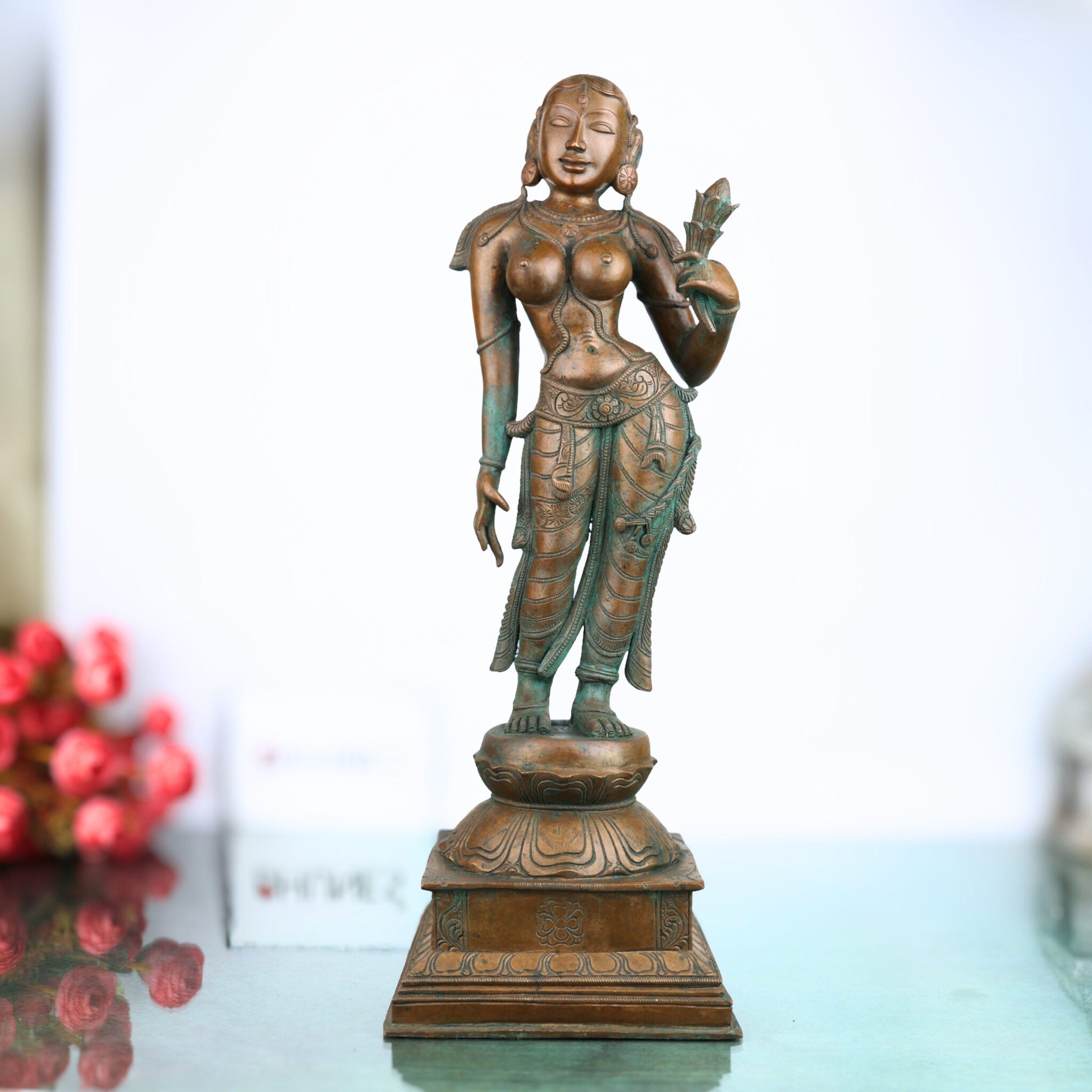 Handcrafted Bronze Apsara Idol
