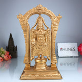 Handcrafted Bronze Venkateshwara Idol | Balaji Murti | Panchaloha & Chola Art Deity Statue for Home Temple, Puja, and Gifting