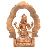 Handmade Bronze Balambika Idol | Panchaloha Balaambike Murti | Bala Tripurasundari Statue for Temple, Puja & Home Decor,Brown, 7 Inch, 1 Piece