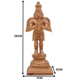 Handcrafted Panchaloha Bronze Garuda Dev Idol | Vishnu Vahana Suparna Khageshwara Murti for Home Temple & Vastu,Gold, 6.5 Inch, 1 Piece
