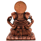 Copper Ganesha Idol, Ganesh Ji Murti, Ganapati Statue, Gold, 2 Inch, 1 Piece