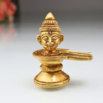 Handcrafted Brass Shiva Lingam with Face