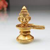 Handcrafted Brass Shiva Lingam with Face