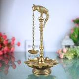 Brass Table Lamp, Pooja Diya, Deepam, Lamps, Deep, Deepa, Puja Deepak For Home Decor,