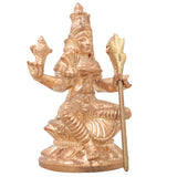 Handmade Bronze Raja Rajeshwari Idol | Panchaloha Rajarajeshwari Murti | Lalita Tripura Sundari Statue for Pooja & Temple Decor,Gold, 3.5 Inch, 1 Piece