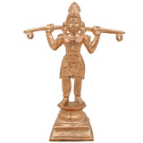 Handcrafted Idumban Idol | Panchaloha Bronze Murti | Idumban Swami Statue | Chola Art Temple Deity | South India Spiritual Idol,Gold, 6 Inch, 1 Piece
